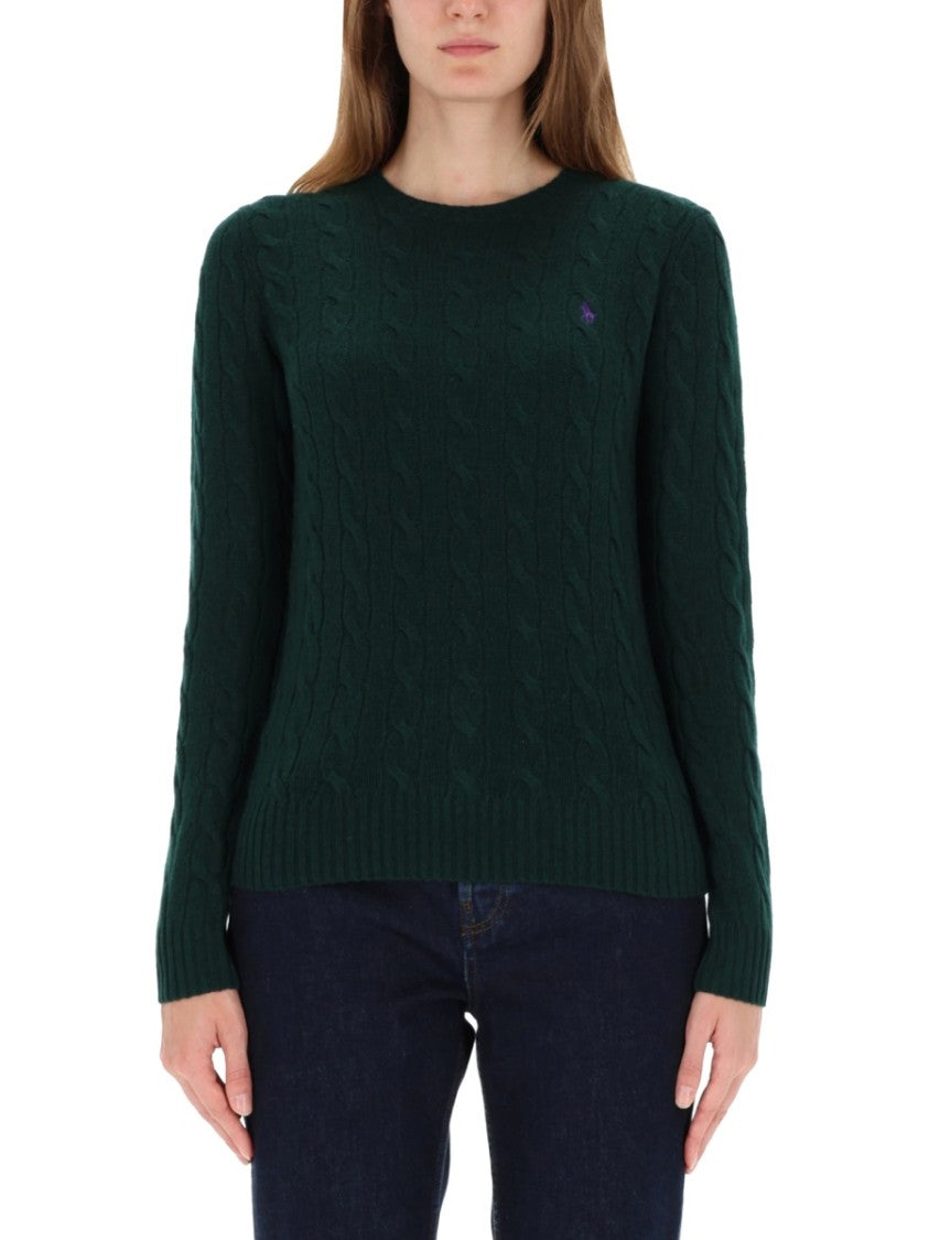 Polo Ralph Lauren Cable-Knit Sweater With Classic Crew Neckline