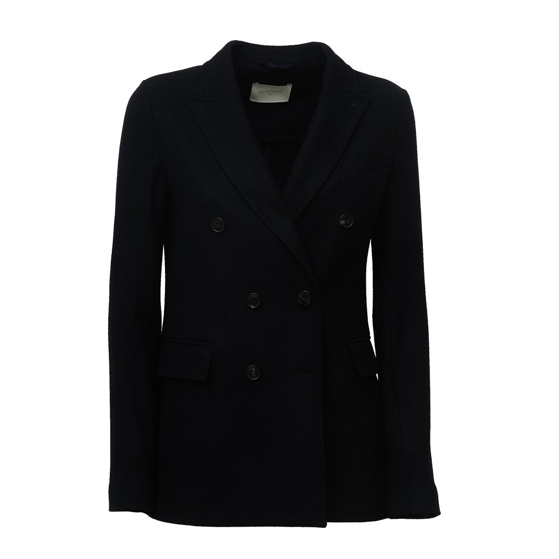 Circolo 1901 Double-Breasted Wool Jersey Blazer