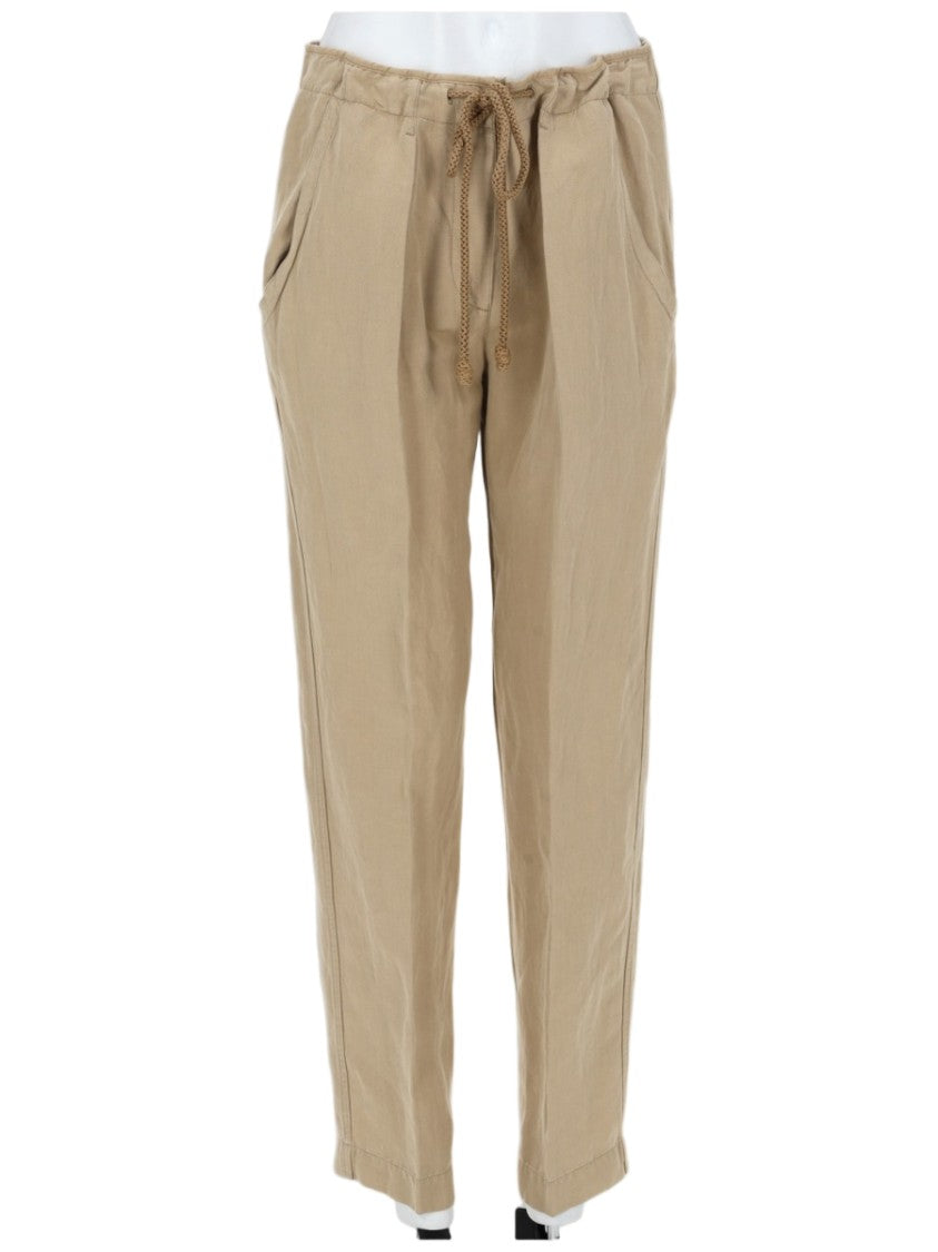 Isabel Marant Sharony Tapered Leg Cuffed Hem Trousers Pants