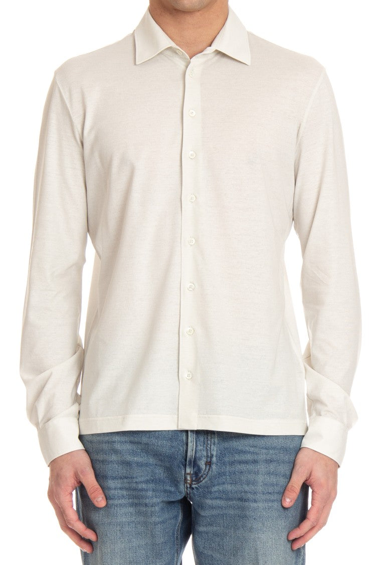 Herno Cotton Crepe Shirt-Polo