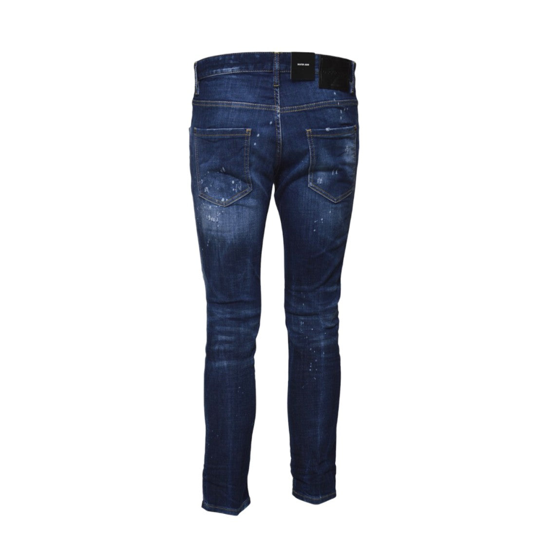 Dsquared2 Easy Wash Skater Jeans In Blue Denim