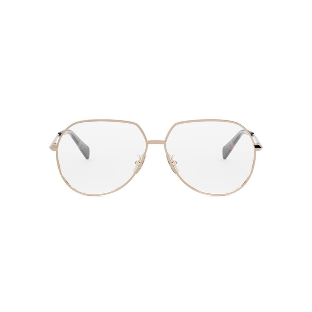 Celine Cl50164u Geometric Gold Finish Eyeglasses