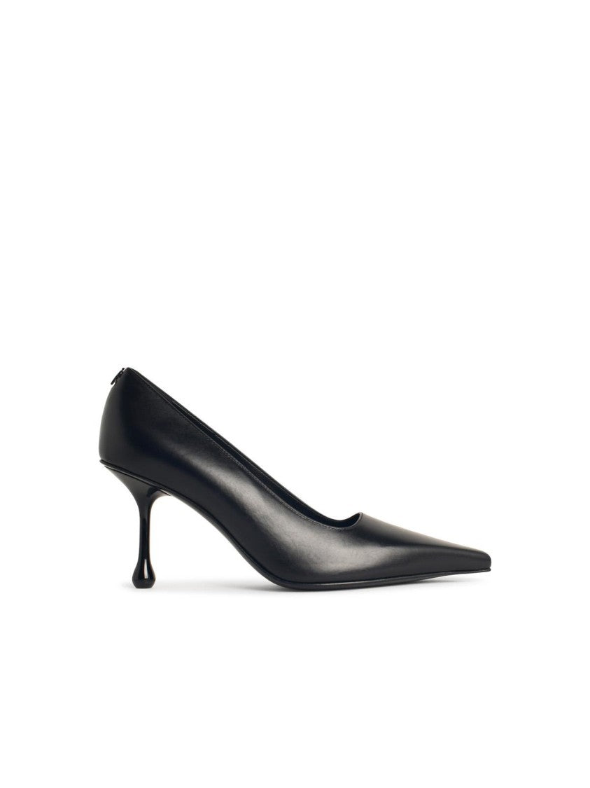 Jimmy Choo Ixia 80' Black Nappa Leather Pumps