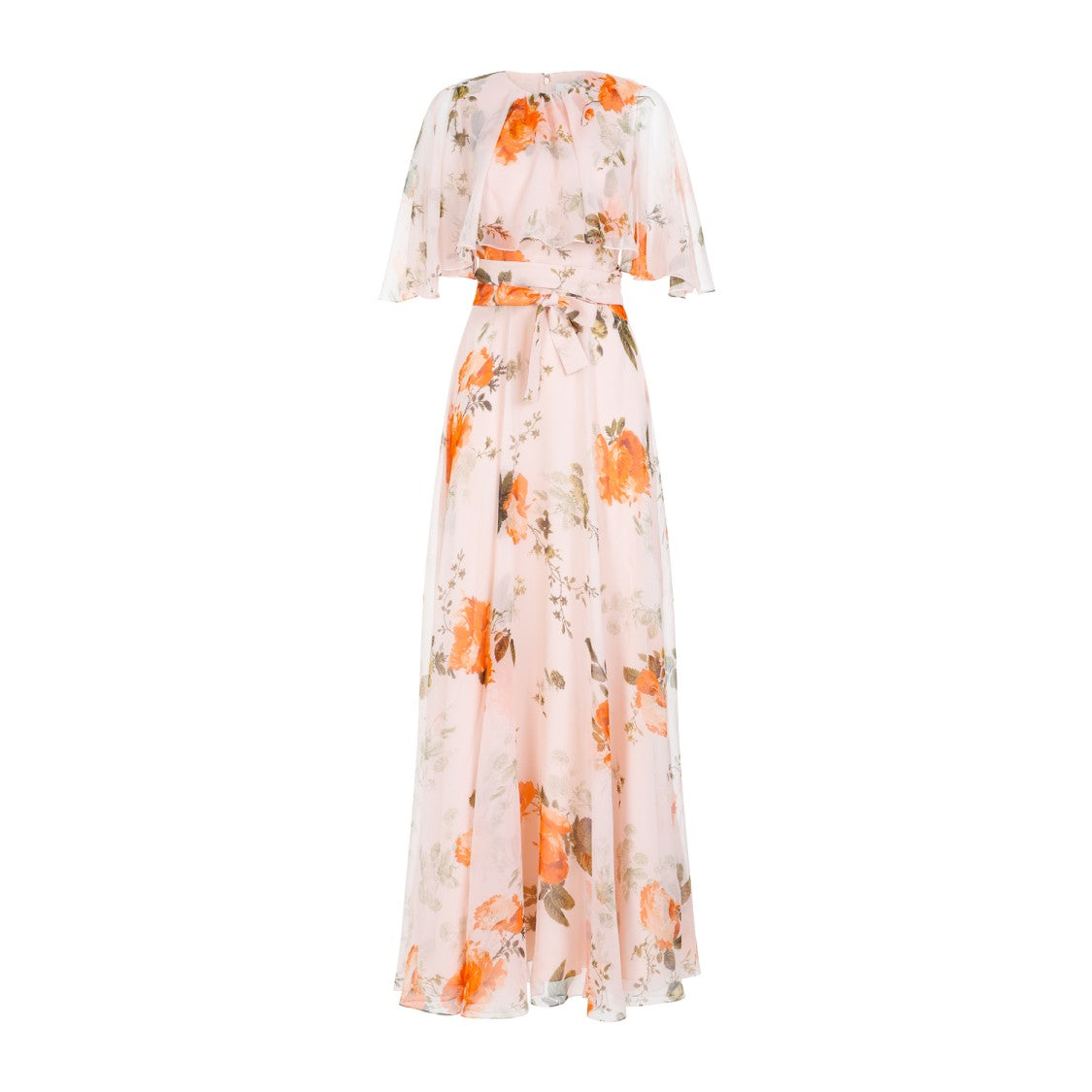 Erdem Shell Pink Silk Long Dress