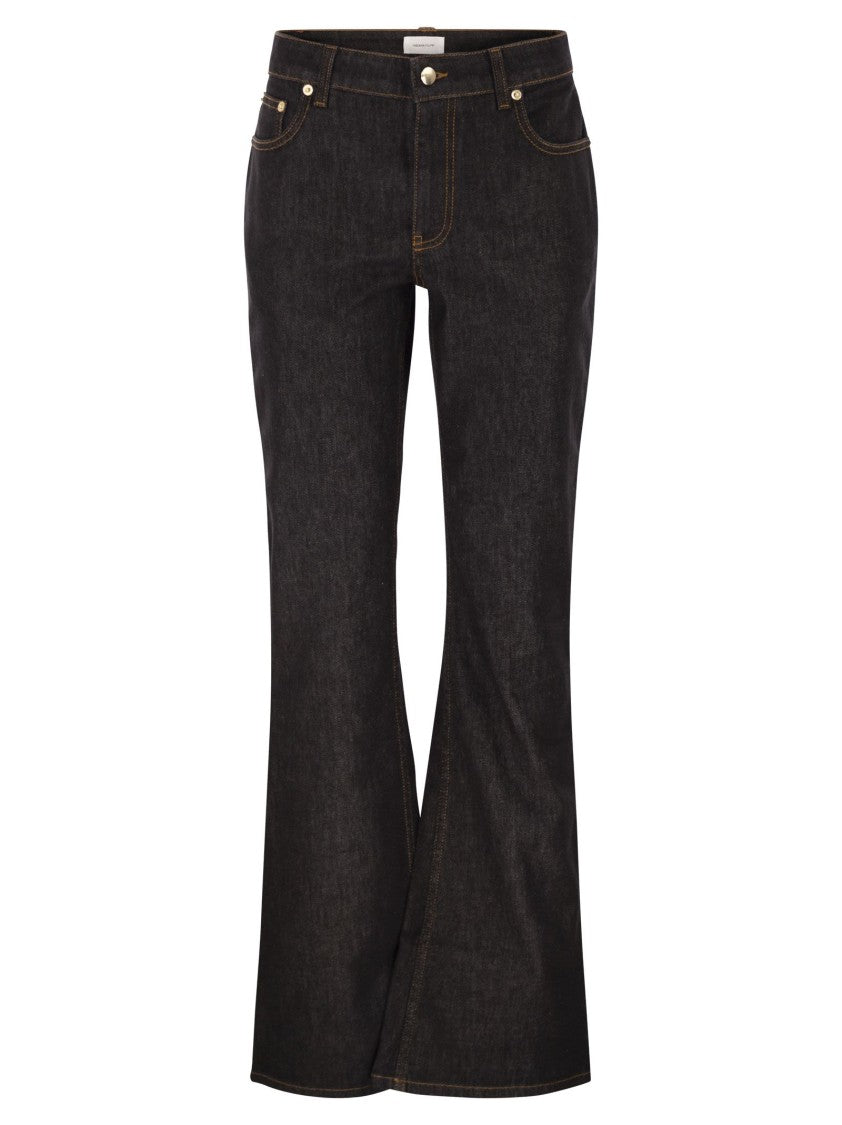 Fabiana Filippi 5-Pocket Denim Trousers With Flare