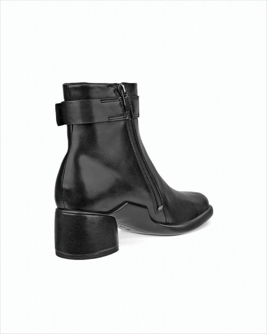 Ecco Smooth Leather Ankle Boots