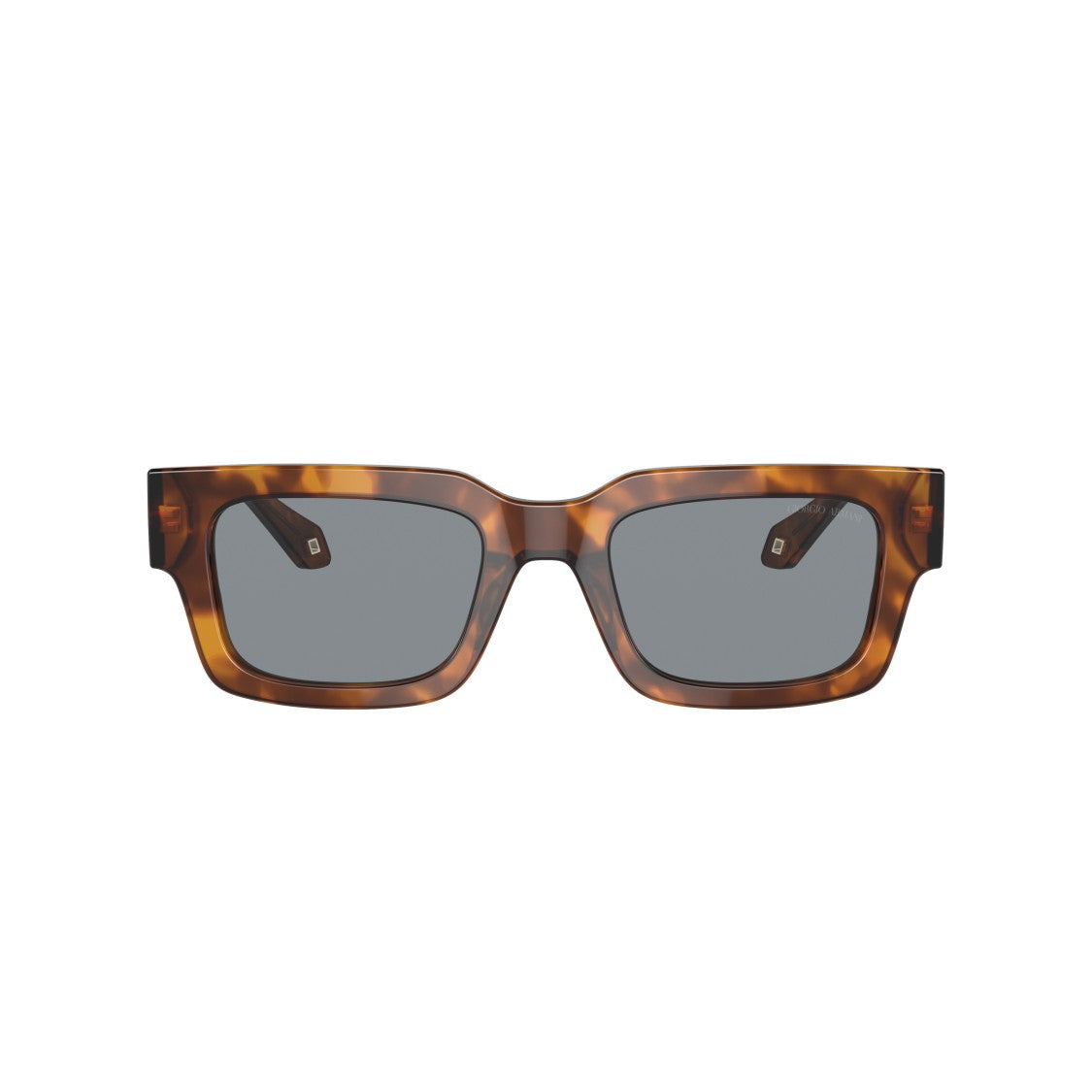 Giorgio Armani 0Ar8184u Rectangular Tortoiseshell Sunglasses With Metallic Accents