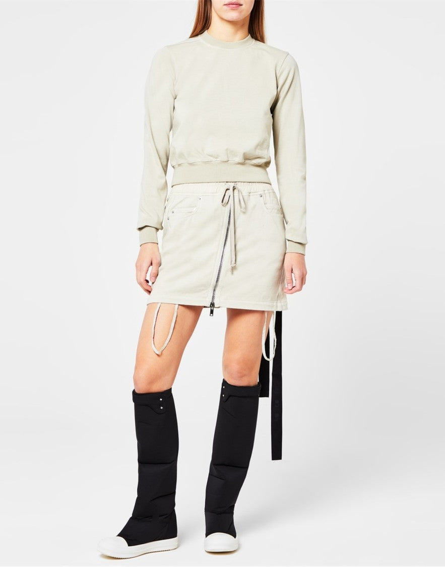 Drkshdw By Rick Owens Pearl Cropped Sweatshirt