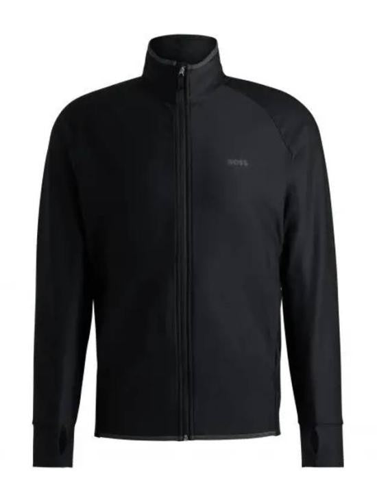 Hugo Boss High Collar Jacket With Full Zip Closure