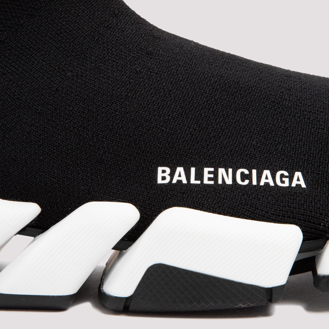Balenciaga Black And White Speed 2.0 Sneakers