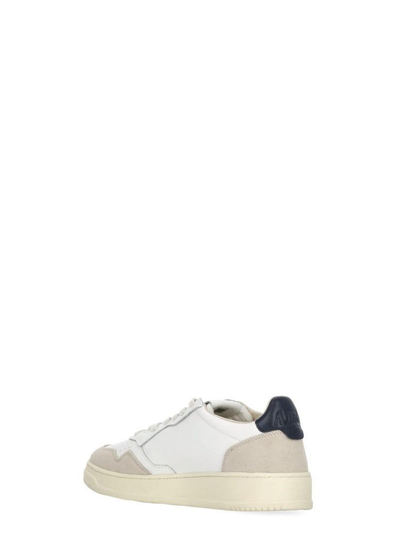 Autry White Low-Top Suede Leather Sneakers