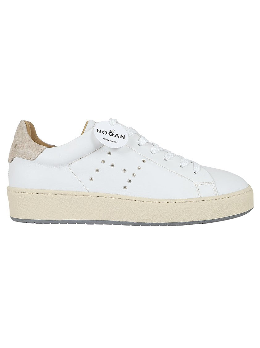 Hogan H672 White Leather Sneakers