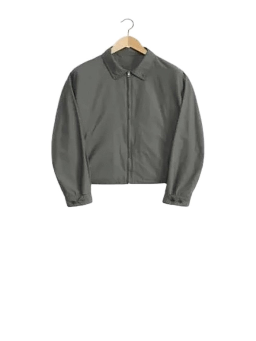 Lemaire Cropped Bomber Jacket With Classic Collar