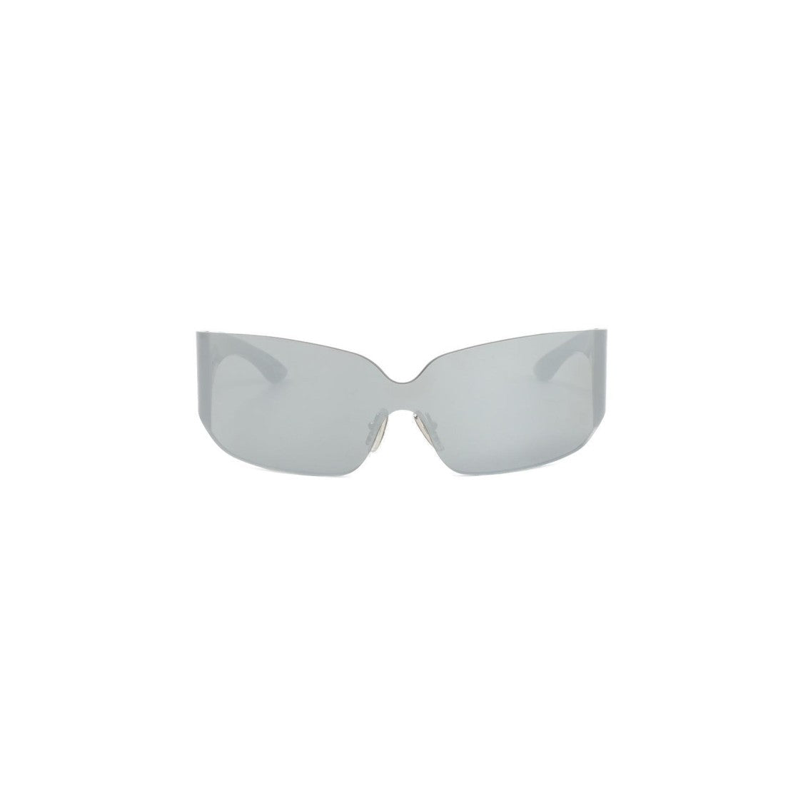 Balenciaga Mono Square Silver Acetate Sunglasses