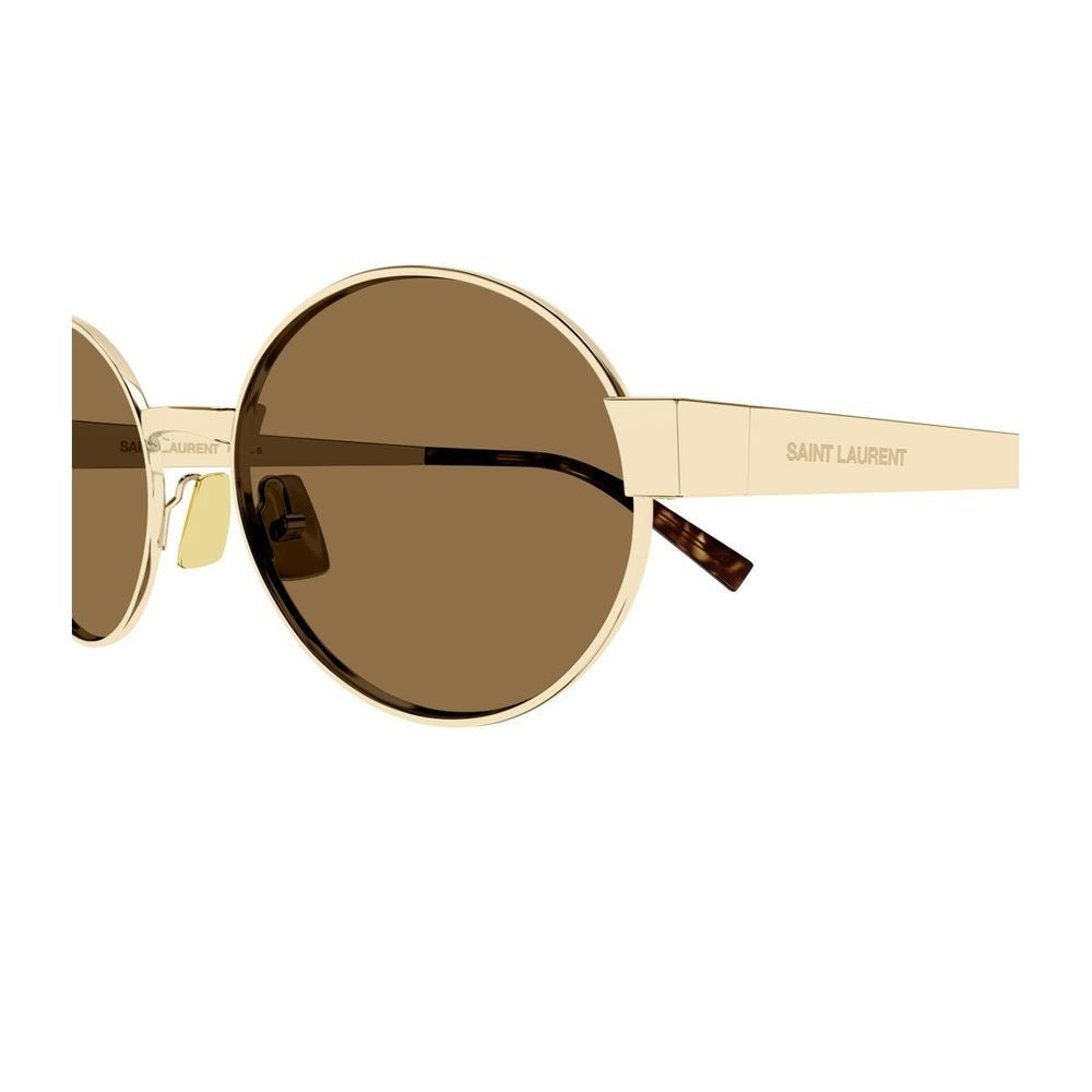 Saint Laurent Sl 692 Linea Sl Logo Oval Gold Metal Sunglasses