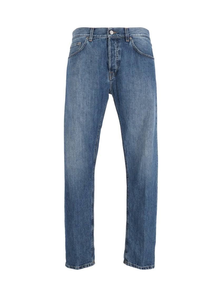 Dondup Straight-Leg Jeans With Mid-Rise Waist And Five-Pocket Design