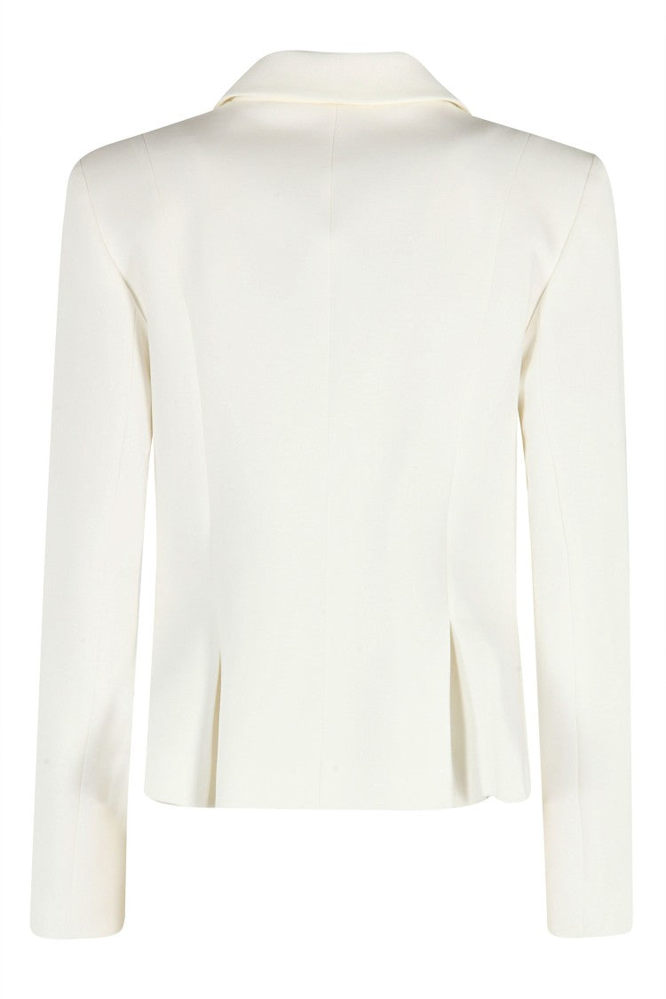 Nissa Short Flared Blazer With Jeweled Buttons