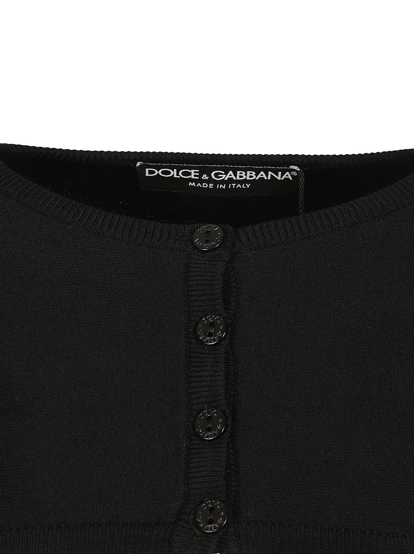 Dolce & Gabbana Cropped Black Top