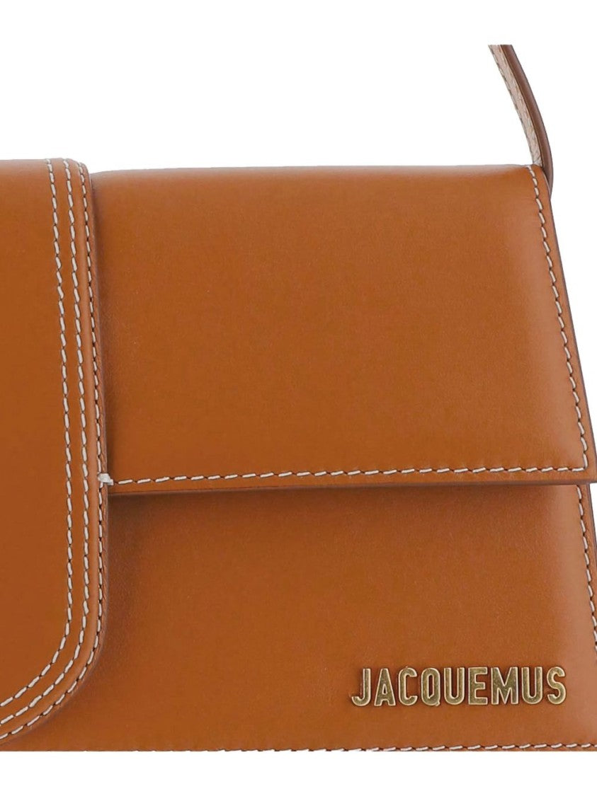 Jacquemus Structured Flap Closure Silk Shoulder Bag