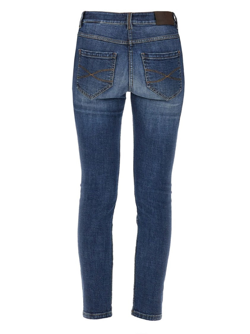 Brunello Cucinelli Elevated Slim-Fit Stretch Denim Jeans
