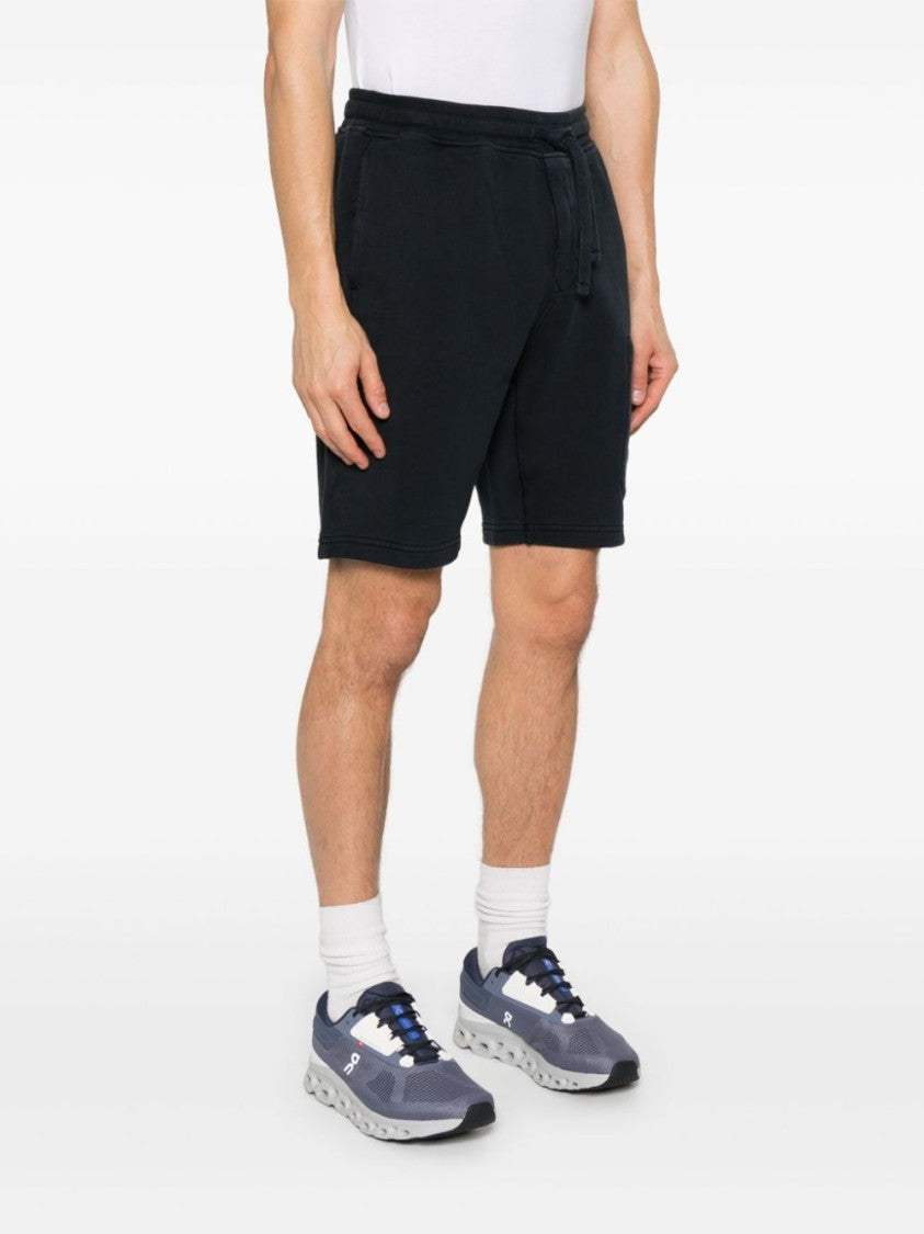 Stone Island Relaxed-Fit Black Shorts