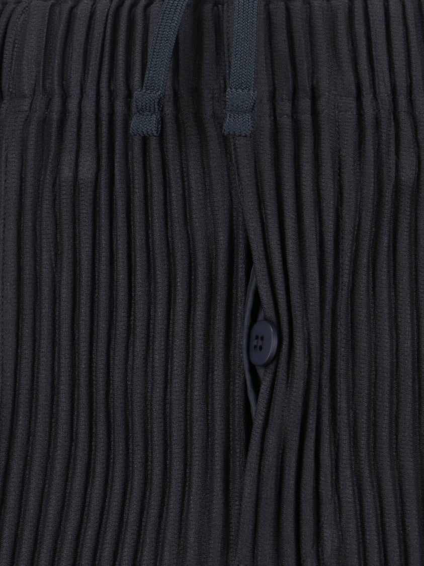 Homme Plissé Issey Miyake "Compleat Trousers" Pleated Pants – Dark Grey