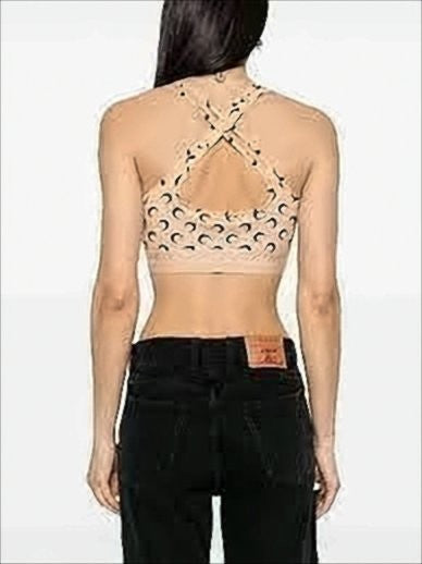 Marine Serre Sleeveless Crop Top