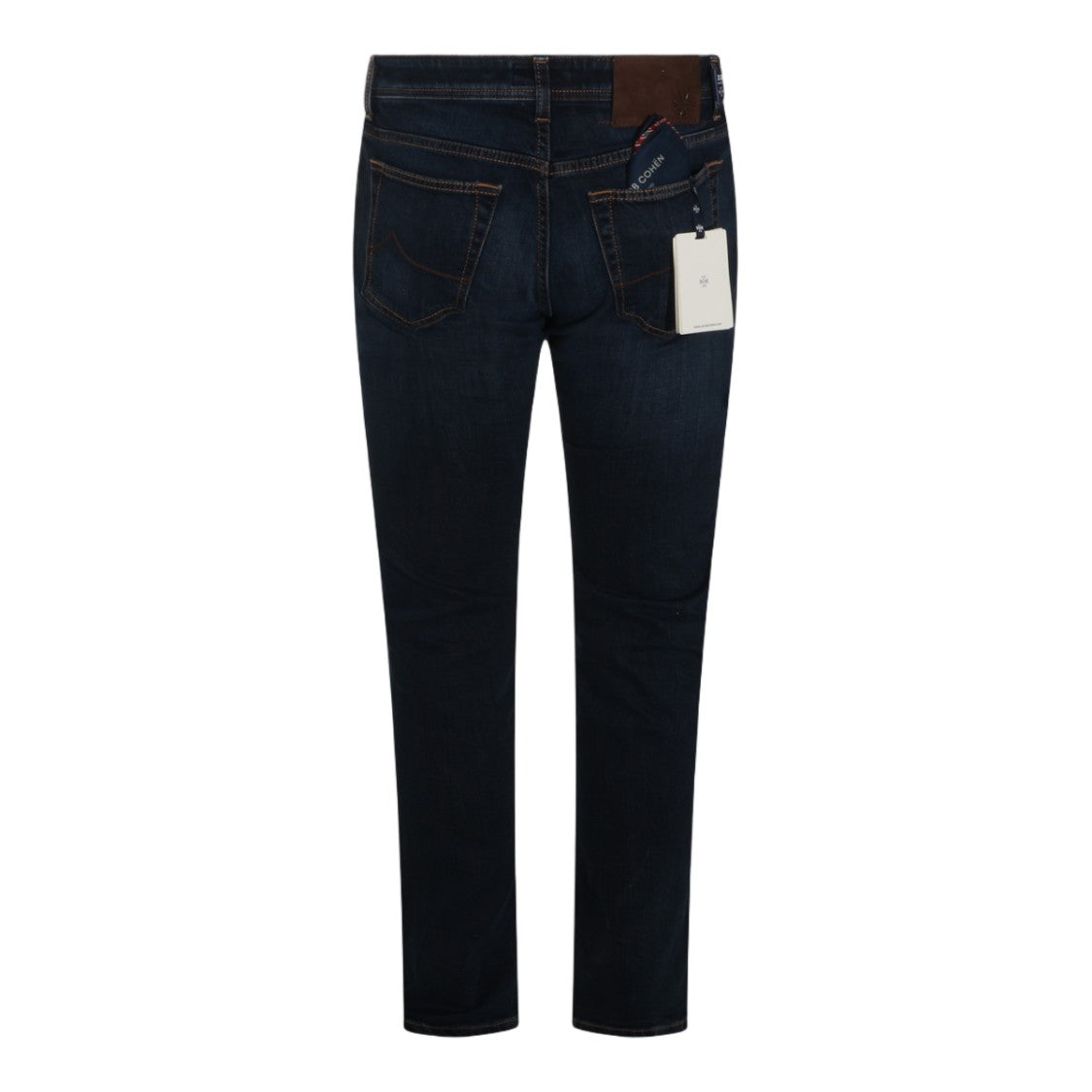 Jacob Cohen Dark Indigo Slim Fit Contrast Stitch Jeans