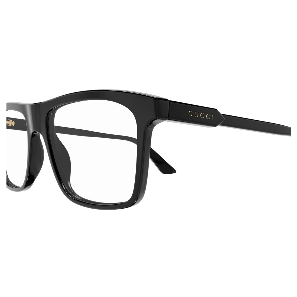Gucci Gg1820o Bold Rectangular Frame Sunglasses With Metallic Accents