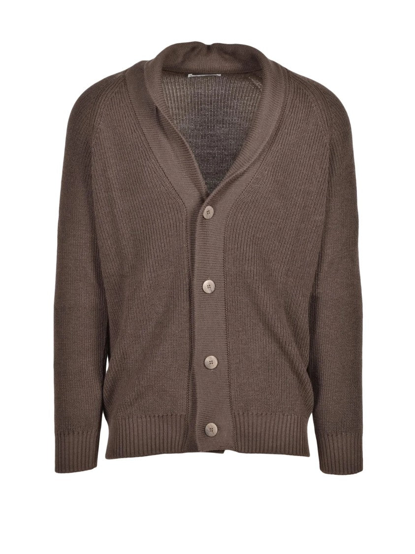 Cashmere Company P. Button-Front Merino Wool And Acrylic Cardigan
