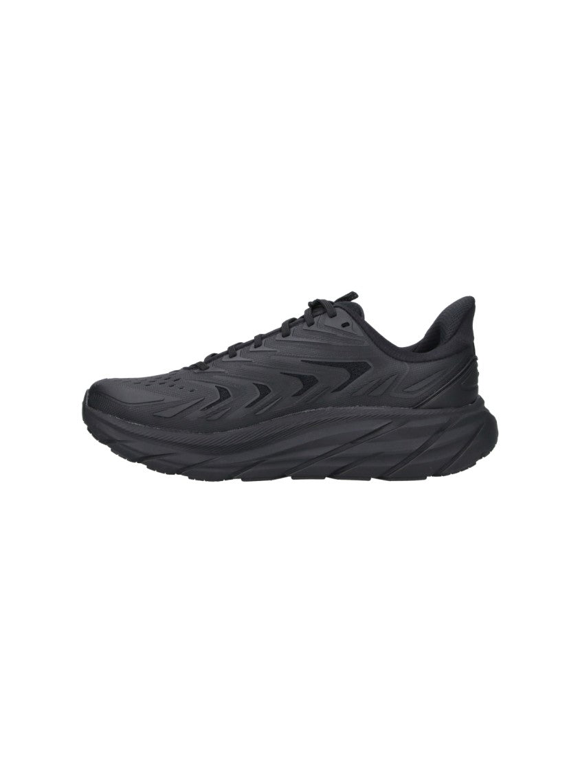 Hoka Black Clifton Utl Fabric Sneakers