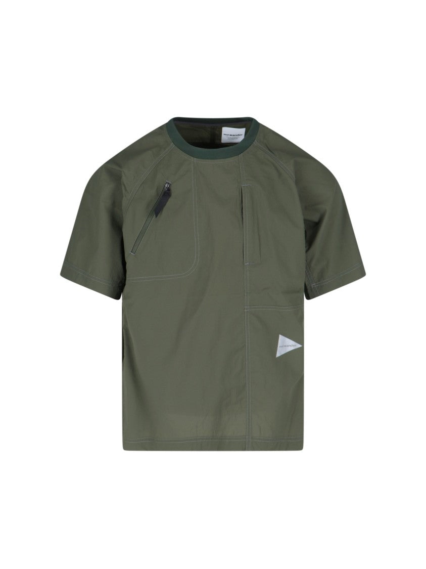 And Wander Pullover' Nylon T-Shirt – Green