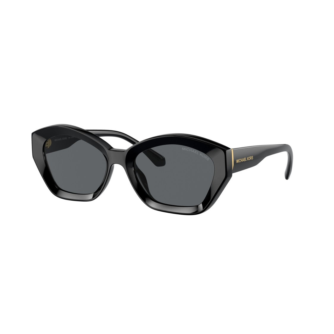 Michael Kors 0Mk2209u Angular Cat-Eye Sunglasses With Glossy Black Finish