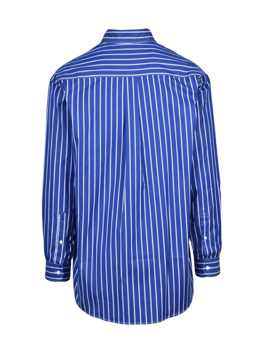 Sky High Farm Vertical Striped Oversized Shirt With Classic Collar