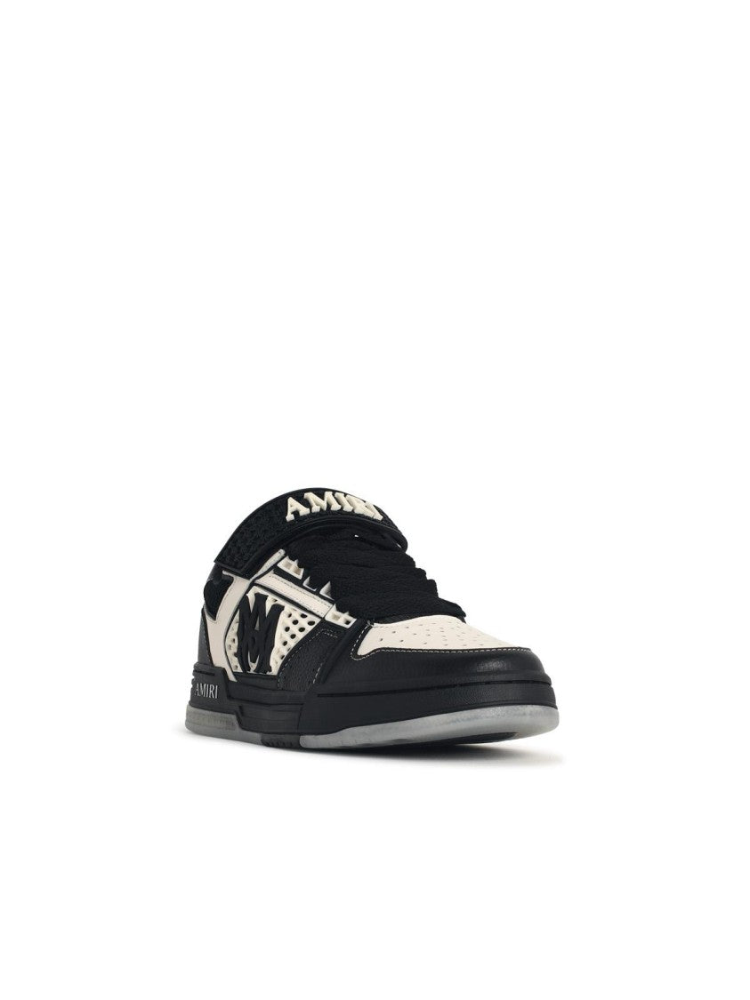 Amiri 'Skyline' Sneakers In Black And Ivory Leather Blend