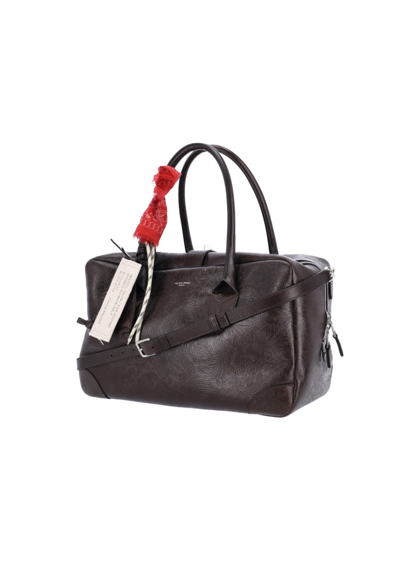 Golden Goose Brown Vita Medium Calfskin Tote Bag
