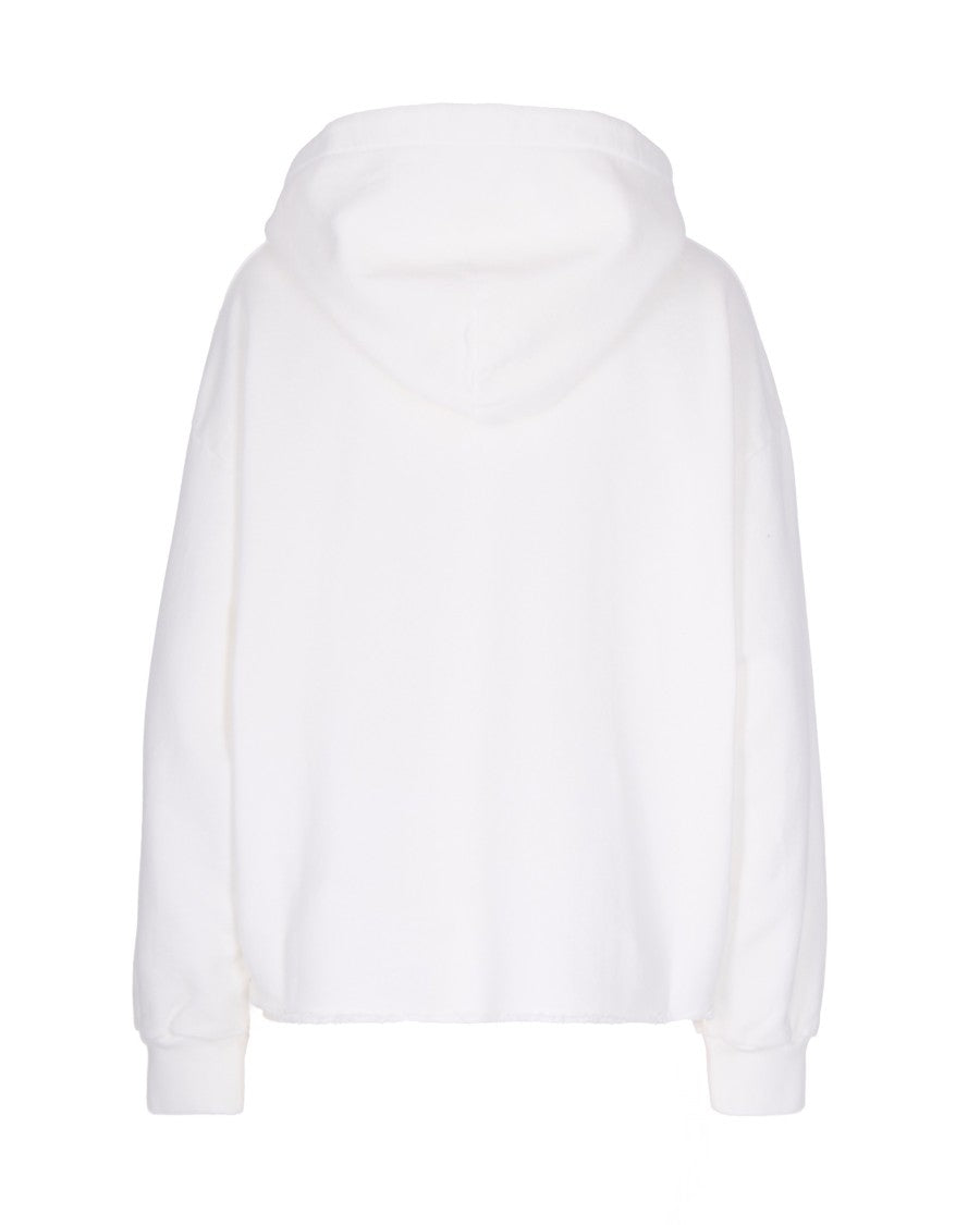 Mm6 By Maison Margiela Brushed Cotton Hoodie With Numeric Signature