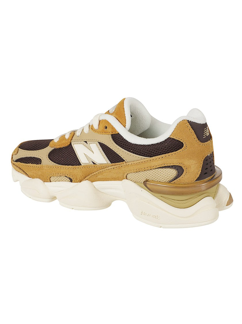 New Balance Layered Suede And Mesh Sneakers With Sculpted Sole