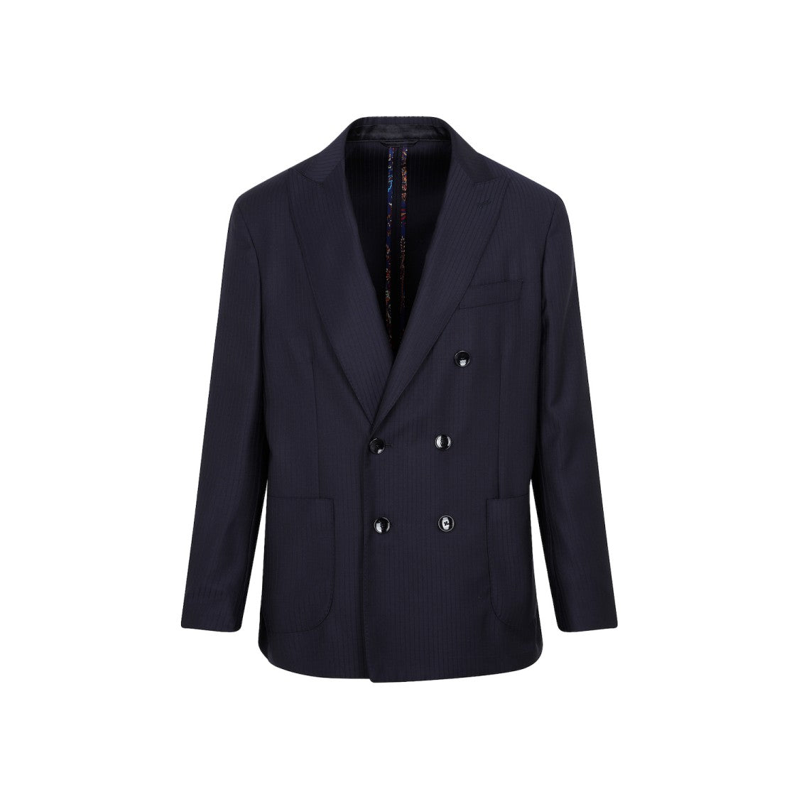 Etro Blue Virgin Wool Jacket