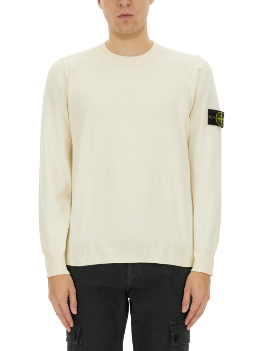 Stone Island Upper Sleeve Patch Sweater