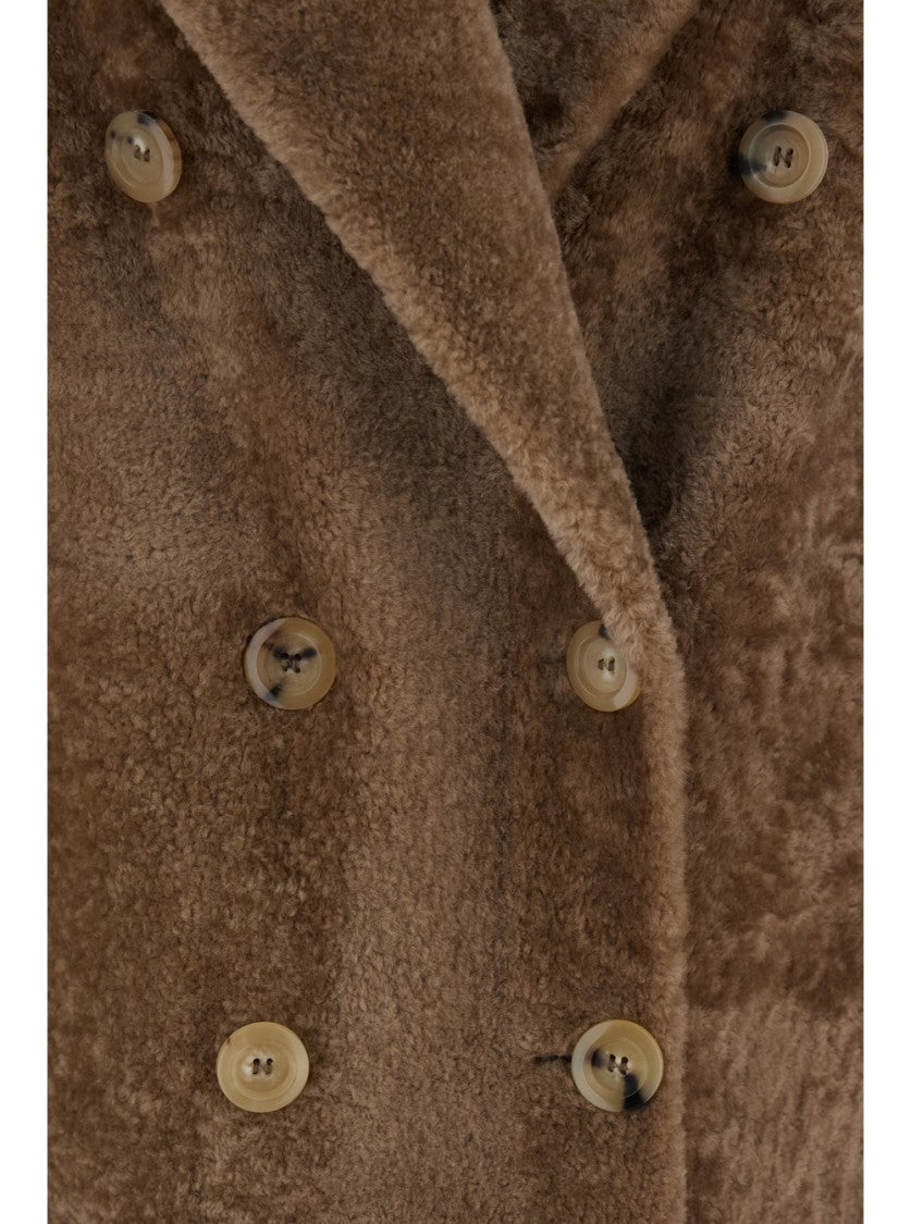 Blancha Light Astrakhan Merino Shearling Coat