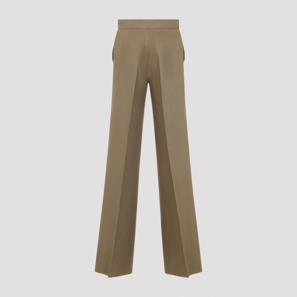 Max Mara Brown Linen Trousers