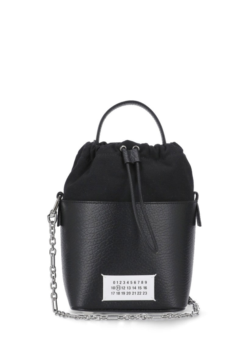 Maison Margiela Black Leather Bucket Bag