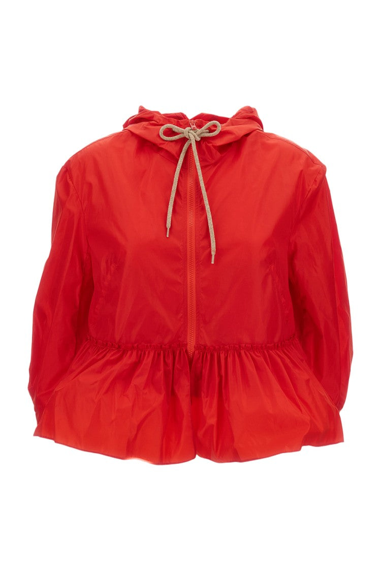 Simone Rocha Bungee-Style Drawstring Jacket With Pleating Details