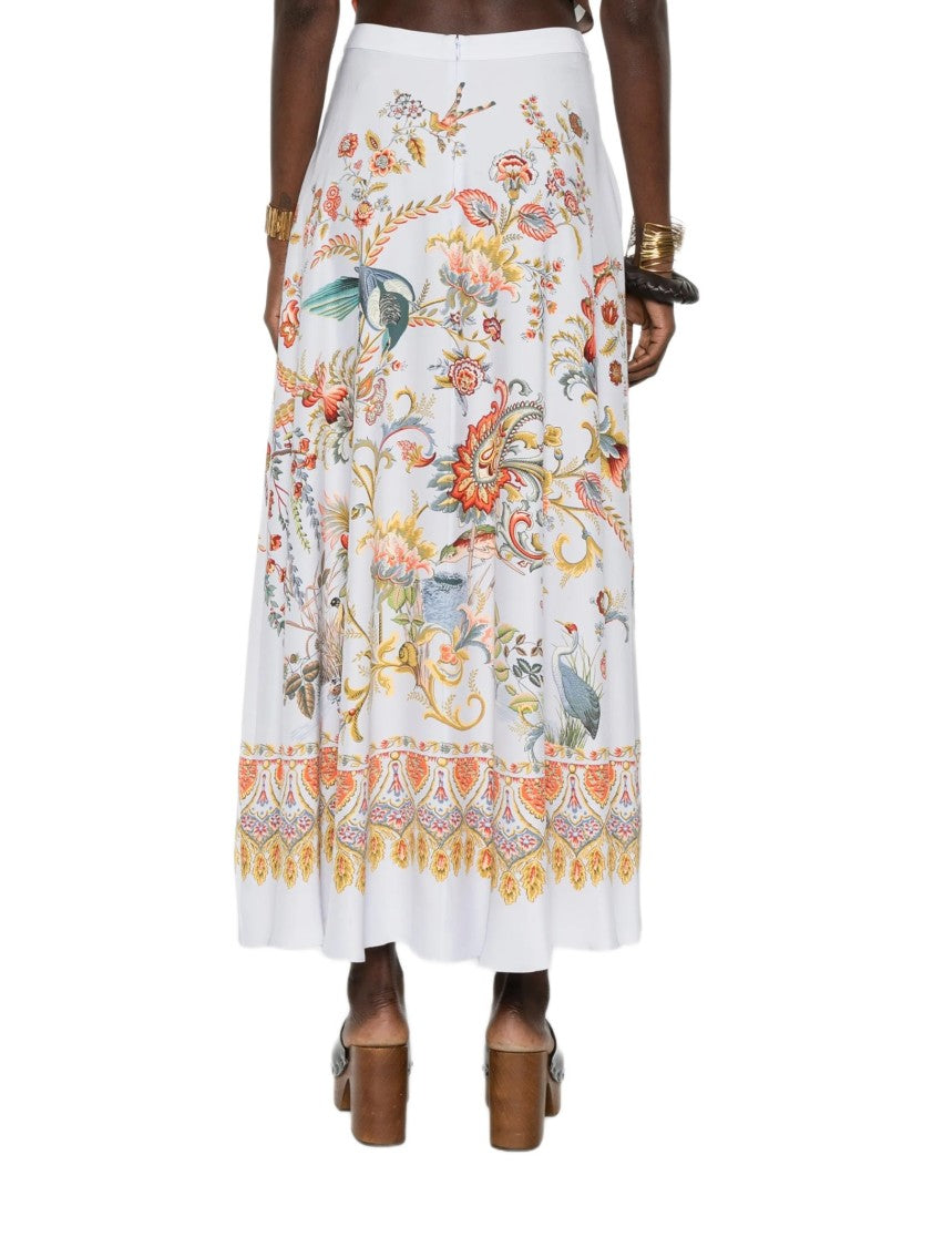Etro Pure Seta Seta Paisley Skirt