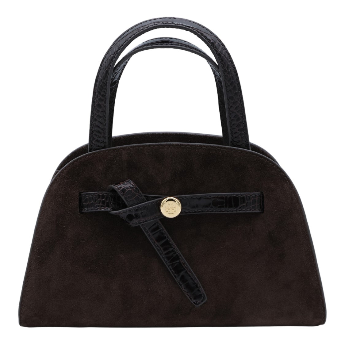 Tory Burch Structured Rounded Handbag With Knotted Strap
