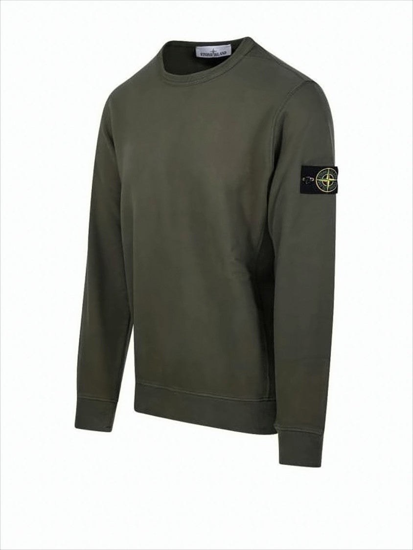 Stone Island Olive Green Long-Sleeve T-Shirt