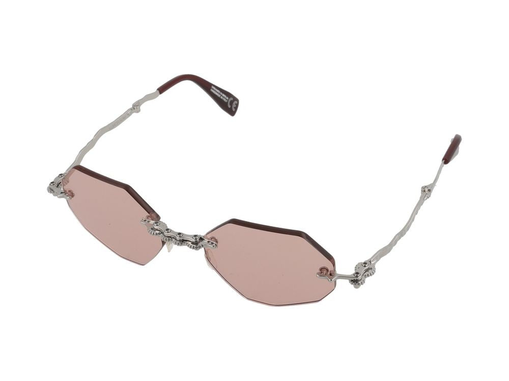 Kuboraum Sculptural Titanium Bridge Rimless Sunglasses