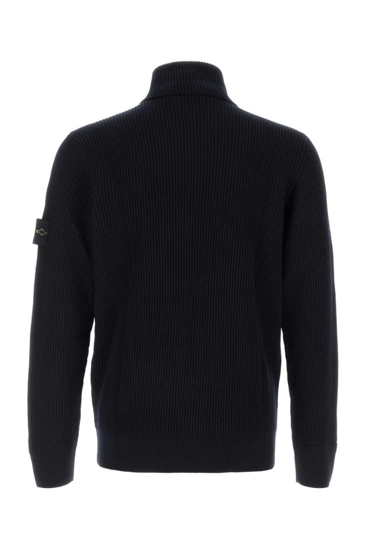 Stone Island Midnight Blue Wool Sweater