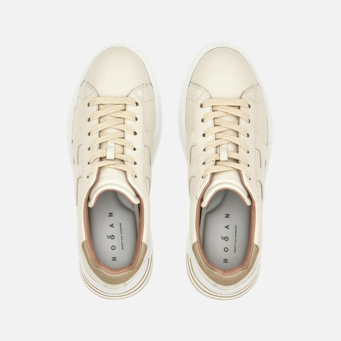 Hogan Refined Low-Top Sneakers With Metallic Accents